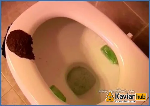 Ana Didovic drückt eine dickere Wurst raus als sonst - Kaviar Scat Video auf KaviarHub