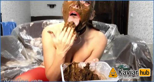 Scat Lina mischt Shitty Milk und kippt sich die Kaviarbrühe rein - ähnliches Kaviar Video auf KaviarHub