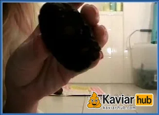 Ana Didovic auf der Toilette beim Stuhlgang und Untersuchung - ähnliches Kaviar Video auf KaviarHub