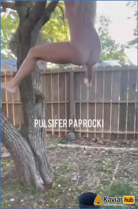 Pulsifer Paprocki kackt vom Baum im Freien ab - Kaviar Scat Video auf KaviarHub